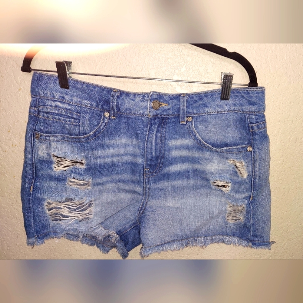 Buckle Black fit no.256 Distressed Denim Cutoffs Women Size 28 Short Jean Shorts